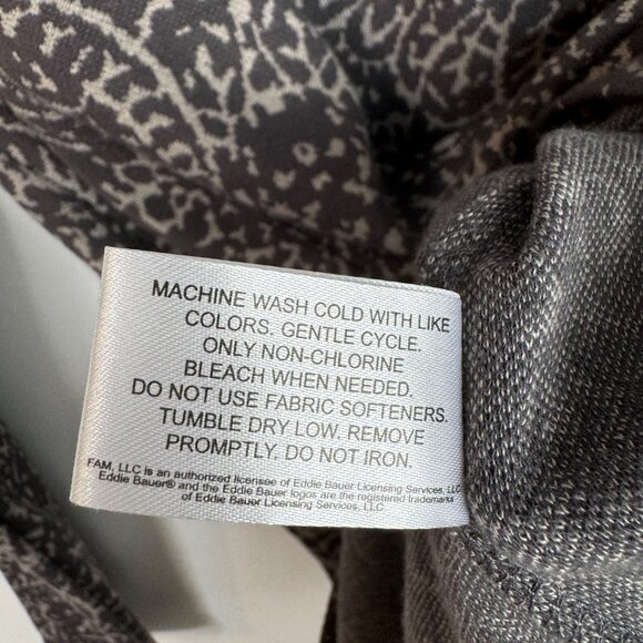 Eddie Bauer Women's Sz L Gray Half-Zip‎ Pullover Sweater Cotton Blend - Picture 6 of 7